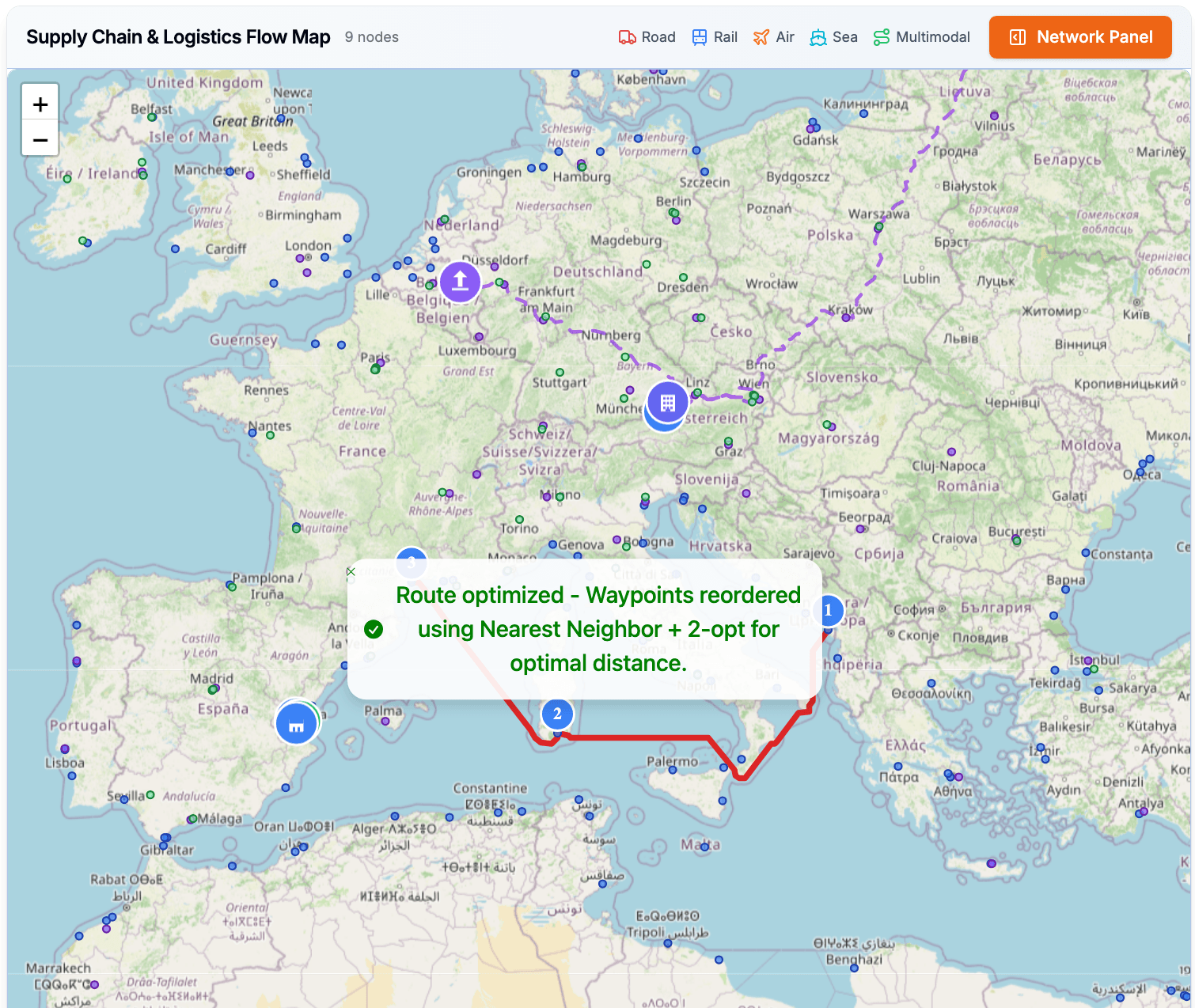 Supply Chain Modelling and Optimisation